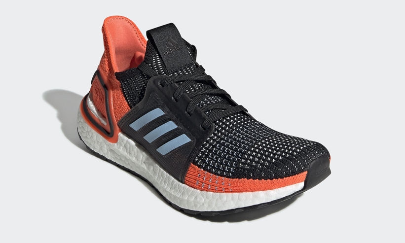 adidas ULTRA BOOST 19 “Core Black/Glow Blue/High Res Coral” (アディダス コンソーシアム ウルトラ ブースト 19 “コアブラック/グローブルー/ハイレゾコーラル”) [G27482]