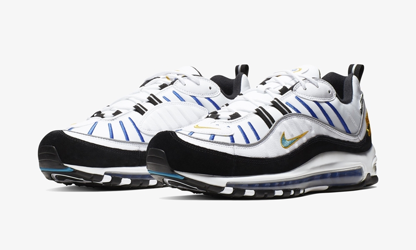 ナイキ エア マックス 98 “ホワイト/ティール/ユニバーシティゴールド/ブラック” (NIKE AIR MAX 98 “White/Teal/University Gold/Black”) [BV0989-102]