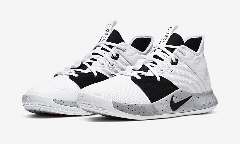 nike pg3 black and white