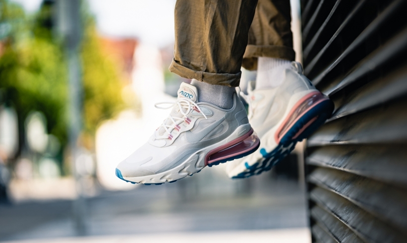 8/2発売！ナイキ エア マックス 270 リアクト “サミットホワイト/ゴールトアクア/ファントム” (NIKE AIR MAX 270 REACT “Summit White/Ghost Aqua/Phantom”) [AO4971-100]