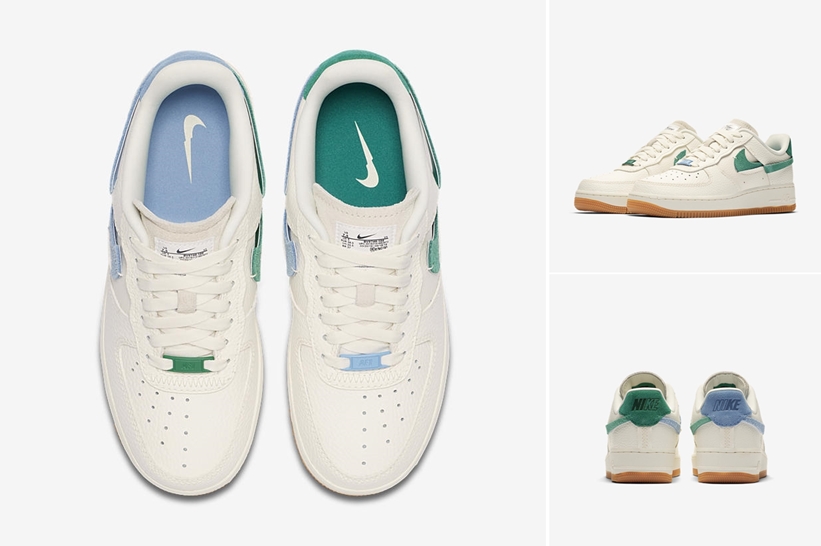 ナイキ ウィメンズ エア フォース 1 07 ロー LXX “ヴァンダライズド” “セイル/グリーン” (NIKE WMNS AIR FORCE 1 07 LOW LXX “VANDALIZED” “Sail/Green”) [BV0740-100]