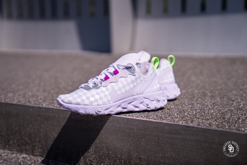 NIKE WMNS REACT ELEMENT 55 “Barely Grape” (ナイキ ウィメンズ リアクト エレメント 55 バーレイグレープ”) [CN0146-500]