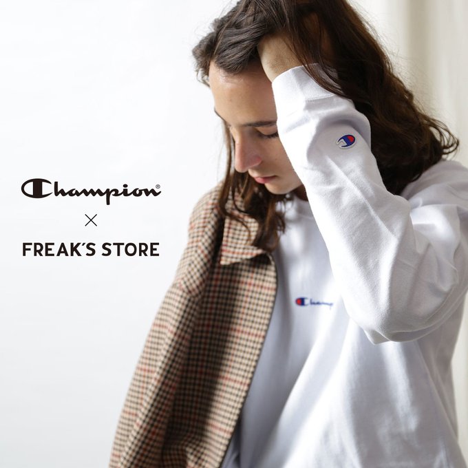 Champion × FREAK’S STORE 別注！RW L/S TEE 3カラー (チャンピオン フリークスストア)