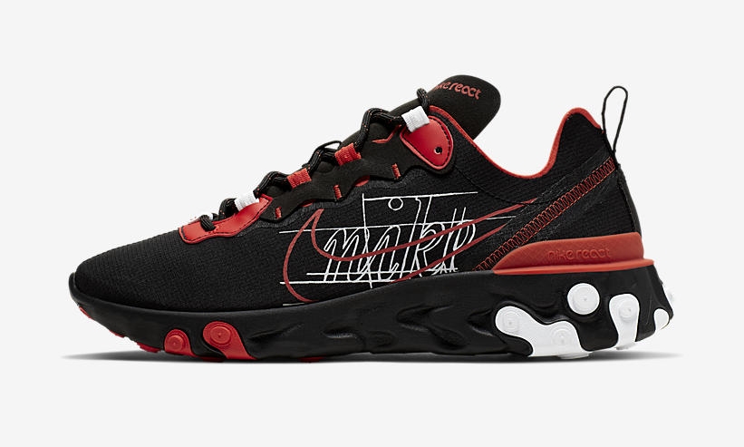 8/10発売！ナイキ “スクリプト スウッシュ パック” リアクト エレメント 55 (NIKE “Script Swoosh Pack” REACT ELEMENT 55) [CK9285-001]