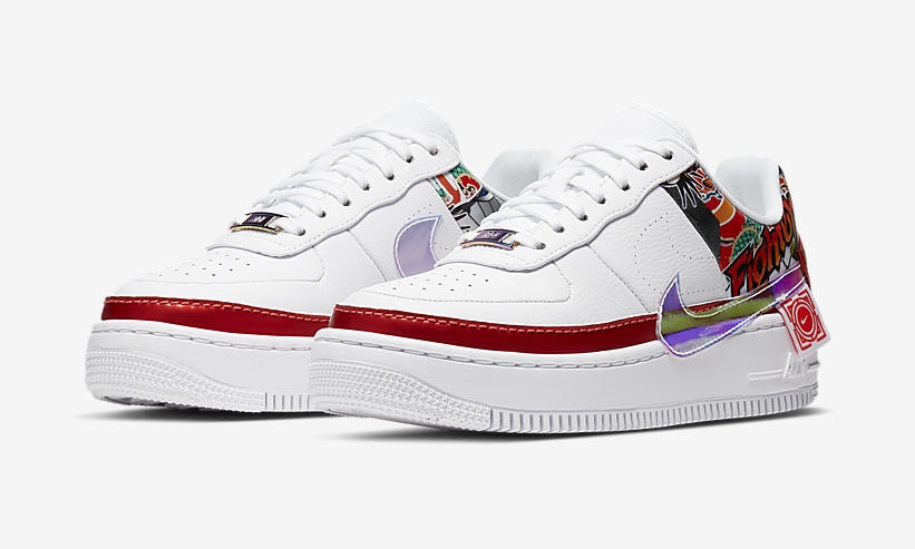 NIKE WMNS AIR FORCE 1 Jester XX “White/Multi Color/Ember Glow” (ナイキ ウィメンズ エア フォース 1 ジェスター XX “ホワイト/マルチカラー/アンバーグロー”) [CK5738-191]