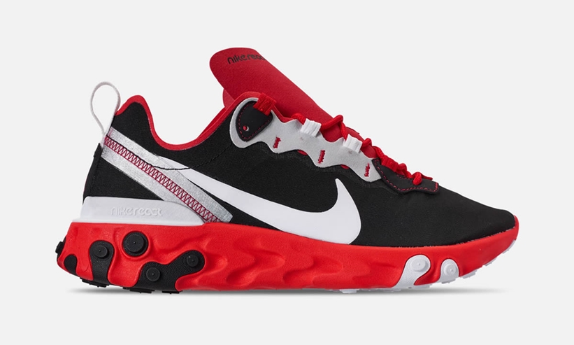 NIKE REACT ELEMENT 55 “Black/White/Red Orbit” (ナイキ リアクト エレメント 55 “ブラック/ホワイト/レッドオービット”) [CQ9705-001]