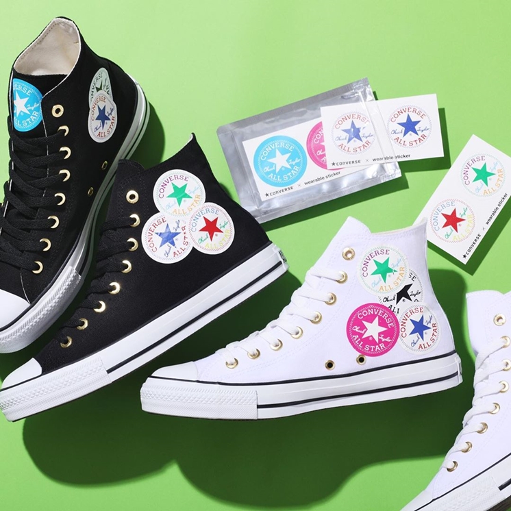 8/9発売！コンバースからシューズに自由に貼れるステッカー「WEARABLE STICKER」が付属した CONVERSE ALL STAR WEARABLE STICKER HI (オールスター ウェアラブルステッカー)