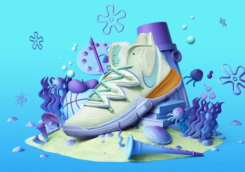 【更新＊国内 9/6発売】スポンジボブ × ナイキ カイリー 5 “イカルド” (SPONGEBOB SQUAREPANTS NIKE KYRIE 5 “Squidward Tentacles”) [CJ6950-300]