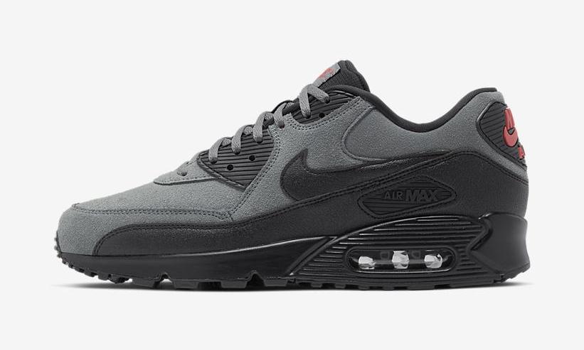 air max 90 essential grey black red