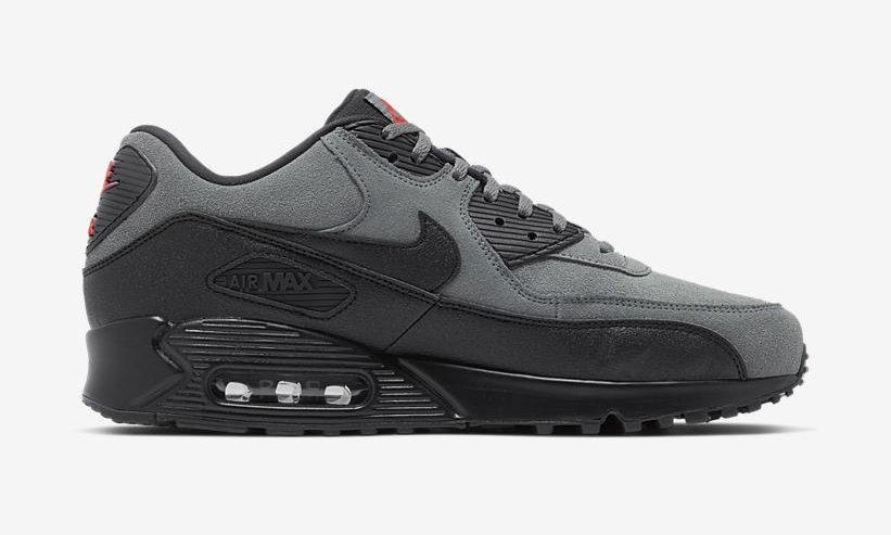 air max 90 essential grey black red