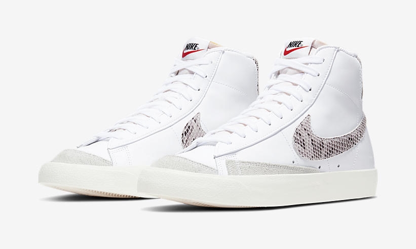 ナイキ ブレーザー ミッド 77 ビンテージ “スネークスキン” “ホワイト/セイル” (NIKE BLAZER MID 77 VINTAGE “Snakeskin” “White/Sail”) [CI1176-101]