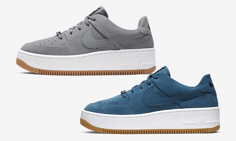 ナイキ ウィメンズ エア フォース 1 セージロー “グレー/ガム” "ネイビー/ガム" (NIKE WMNS AIR FORCE 1 SAGE LOW “Grey/Gum” "Navy/Gum") [AR5339-003,401]