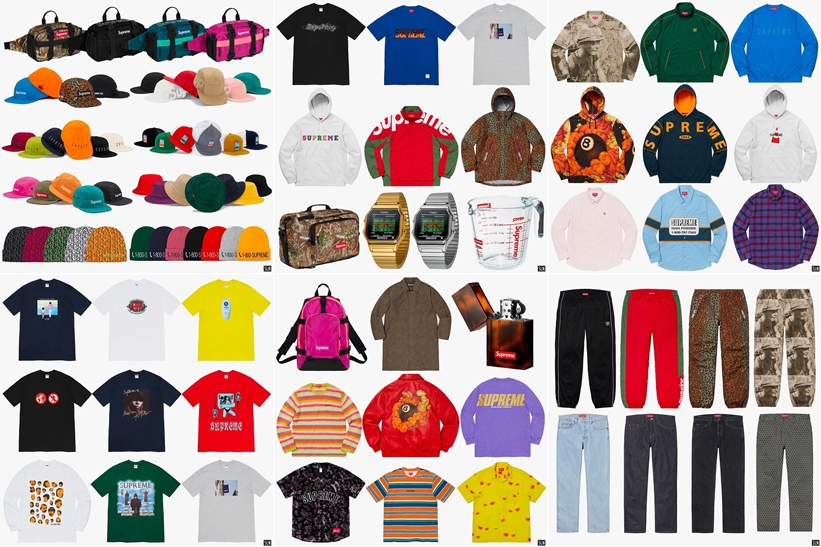 SUPREME 2019 FALL/WINTER 立ち上げ リリース予定アイテム (シュプリーム 2019年 秋冬)