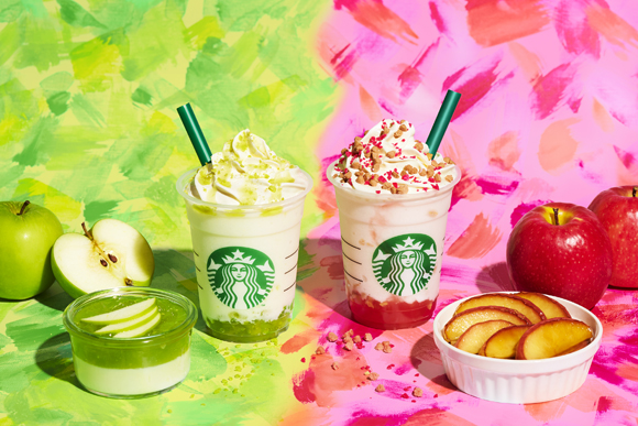 今年もArtful Autumn @ Starbucksが登場！新作フラペチーノ「グリーン アップル ジェリー」「ベイクド アップル ピンク」が8/30から期間限定発売 (STARBUCKS スターバックス)