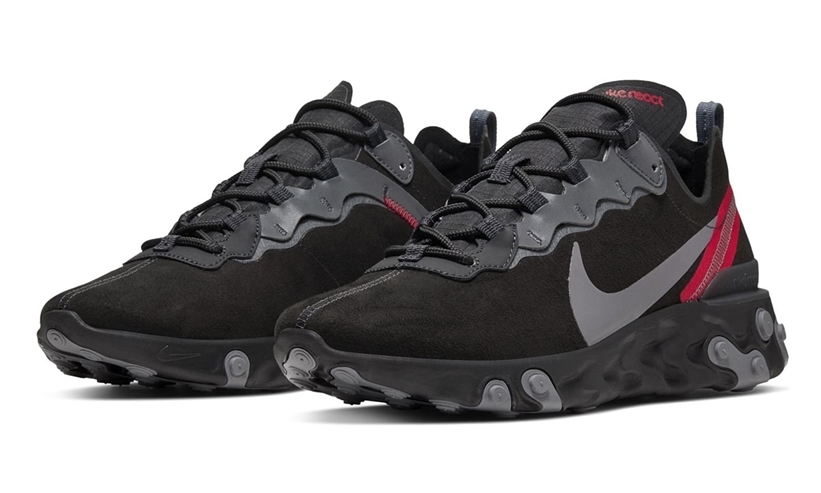 ナイキ リアクト エレメント 55 スエード “ブラック” (NIKE REACT ELEMENT 55 SUEDE “Black”)