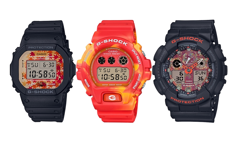 G-SHOCKから日本の秋を彩る紅葉をデザインモチーフにしたNewモデル「Kyo Momiji Color」が9月発売 (Gショック ジーショック)