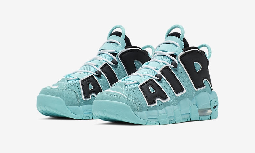 9/7発売予定！ナイキ GS エア モア アップテンポ “ライトアクア/ブラック/ホワイト” (NIKE GS AIR MORE UPTEMPO “Light Aqua/Black/White”) [415082-403]