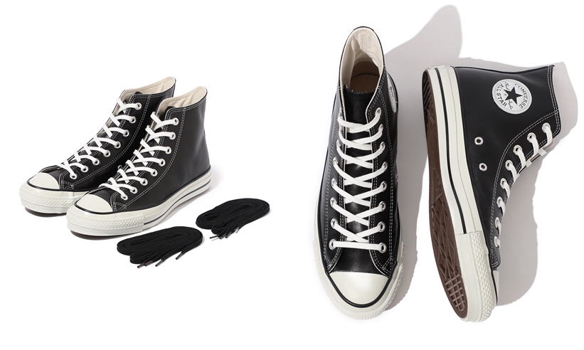 【更新＊10/19発売】日本製にこだわったBEAMS × CONVERSE 別注 ALL STAR HIGH LEATHERが10月中旬発売 (ビームス コンバース  オールスター ハイ レザー)