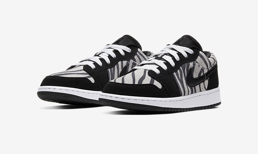 ナイキ GS エア ジョーダン 1 レトロ ロー “ゼブラ” (NIKE AIR JORDAN 1 RETRO LOW “Zebra”) [553560-057]