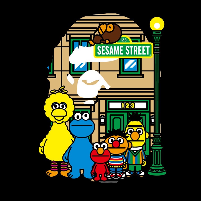 セサミストリートとA BATHING APEがコラボレーション！近日展開予定 (ア ベイシング エイプ SESAME STREET)