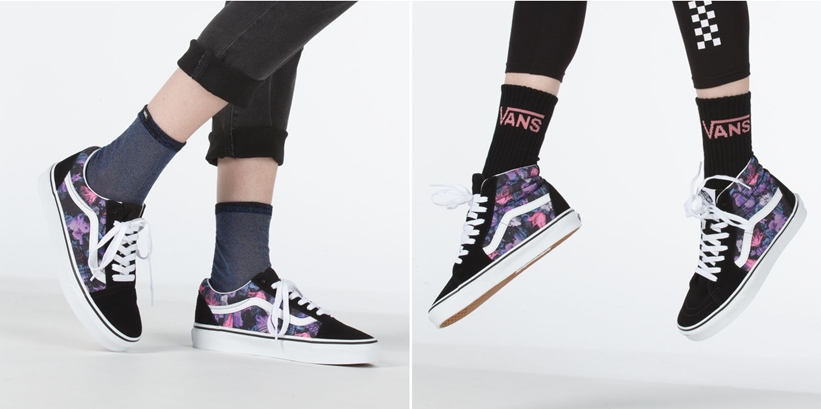 VANS WARPED FLORAL OLD SKOOL/SK8-HI (バンズ ワープド フローラル オールドスクール/スケートハイ)