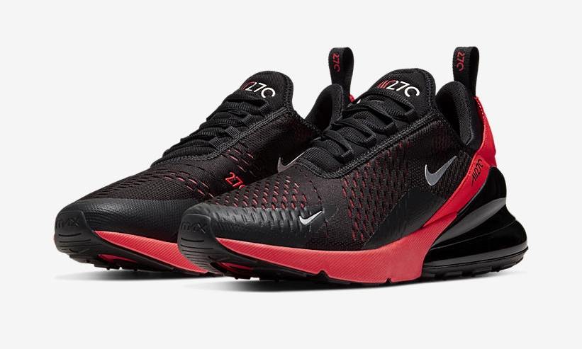 ナイキ エア マックス 270 “ブラック/メタリックシルバー/ソーラーレッド” (NIKE AIR MAX 270 “Black/Metallic Silver/Solar Red”) [AH8050-026]