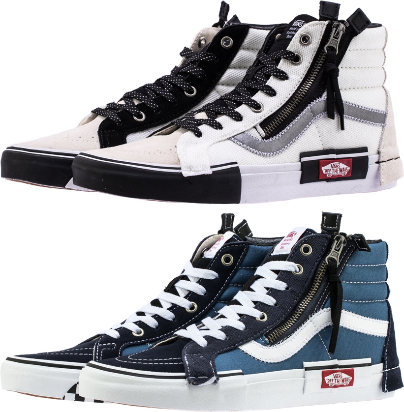 VANS “Cut & Paste Pack” Sk8-Hi “Cream/Navy” (バンズ “カットアンドペースト パック” スケートハイ)