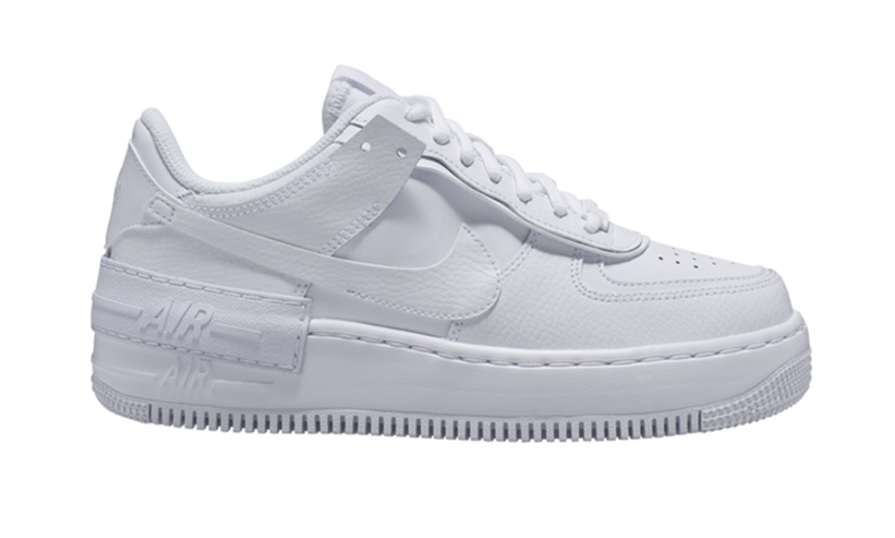 10/3発売！ナイキ ウィメンズ エア フォース 1 ロー シャドウ “トリプルホワイト” (NIKE WMNS AIR FORCE 1 LOW SHADOW “Triple White”) [CI0919-100]