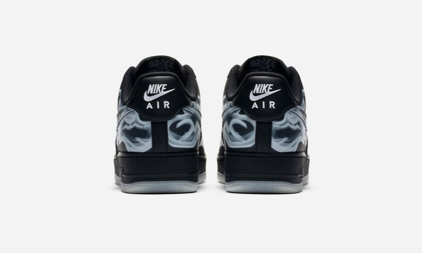 nike air force 1 qs skeleton black