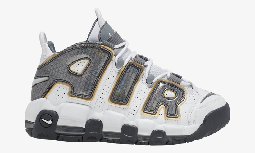 11/26発売予定！ナイキ GS エア モア アップテンポ “ホワイト/アンスラサイト/メタリックゴールド” (NIKE GS AIR MORE UPTEMPO “White/Anthracite/Metallic Gold”) [CQ4583-100]