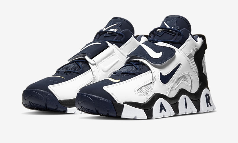 ナイキ エア バラージ ミッド “ホワイト/ミッドナイトネイビー” (NIKE AIR BARRAGE MID “White/Midnight Navy”) [AT7847-101]