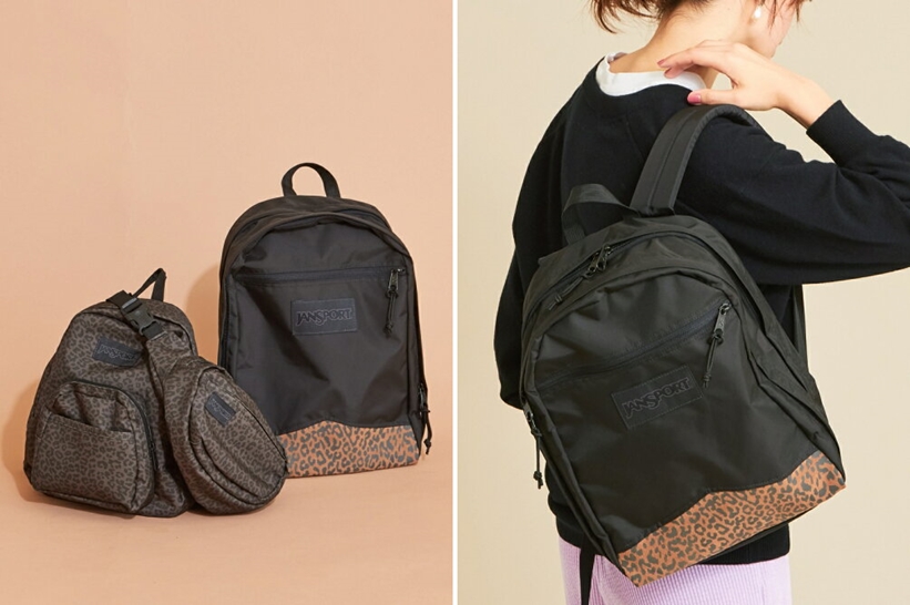 BEAUTY&YOUTH × JANSPORT 別注 “フリーダムレオパードプリント” バック3型が10月中旬発売 (ビューティアンドユース ジャンスポーツ)