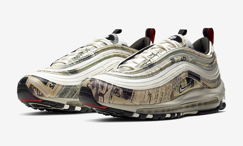 ナイキ エア マックス 97 “セイル/ブラック/チームオレンジ” (NIKE AIR MAX 97 “Sail/Black/Team Orange”) [921826-108]