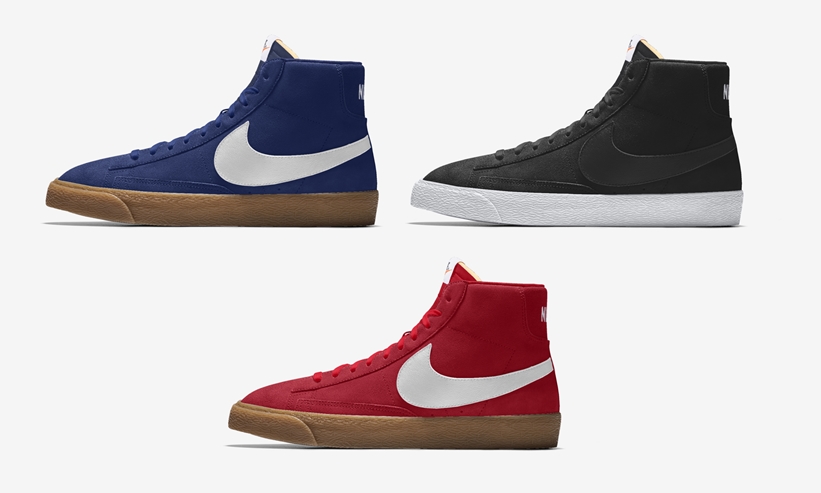 【NIKE BY YOU】ブレーザー ミッドをレザー、スエード、キャンバスでカスタマイズ (ナイキ BLAZER MID)