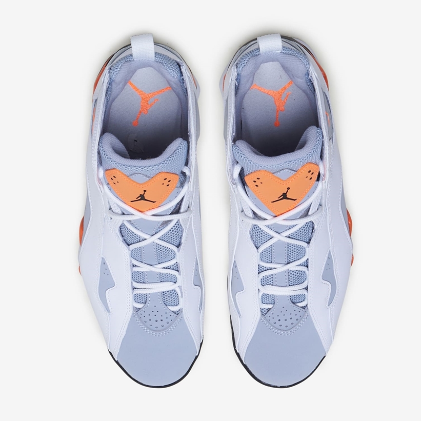 jordan true flight white orange grey