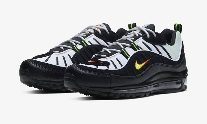 ナイキ エア マックス 98 “プラチナムティント/ブラック/エレクトリックグリーン” (NIKE AIR MAX 98 “Platinum Tint/Black/Electric Green”) [640744-015]