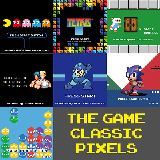 UNIQLO UTからパックマン、テトリス、ロックマンなどのレトロゲームをピクセルアートで表現したコレクション「ザ ゲームクラシックピクセルズ」が発売 (ユニクロ)