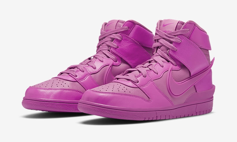 国内 12/11、2/4 発売！AMBUSH x NIKE DUNK HIGH “Spruce Aura/Cosmic Fuchsia” (アンブッシュ ナイキ ダンク ハイ) [CU7544-001,600]