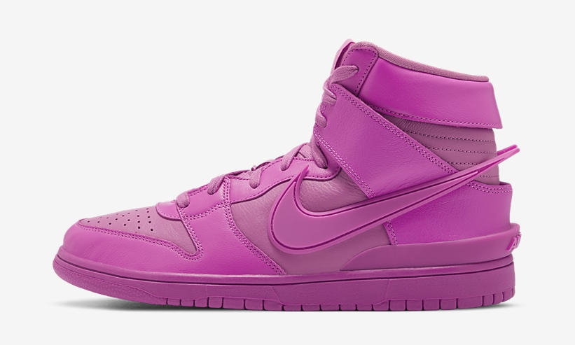 国内 12/11、2/4 発売！AMBUSH x NIKE DUNK HIGH “Spruce Aura/Cosmic Fuchsia” (アンブッシュ ナイキ ダンク ハイ) [CU7544-001,600]