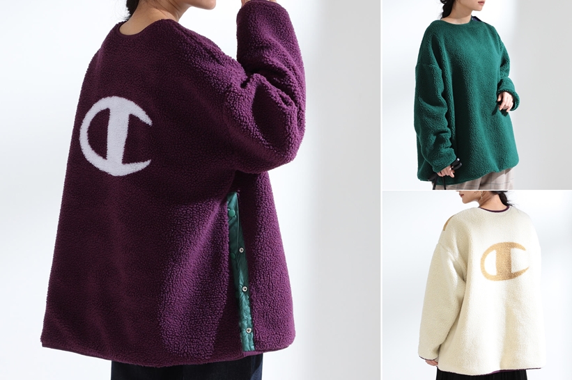 Champion × Ray BEAMS 別注 リバースウィーブ フリース プルオーバーが11月中旬発売 (チャンピオン レイビームス)