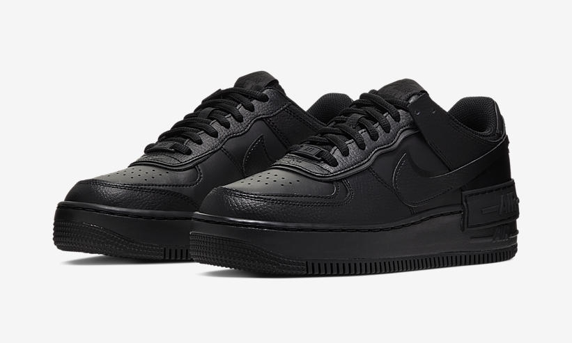 10/3発売！ナイキ ウィメンズ エア フォース 1 ロー シャドウ “トリプルブラック” (NIKE WMNS AIR FORCE 1 LOW SHADOW “Triple Black”) [CI0919-001]