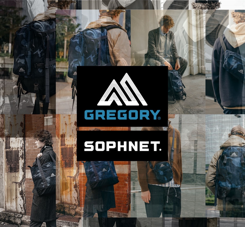 10/5発売！SOPHNET. x GREGORY 2019-20 A/W COLLECTION (ソフネット グレゴリー)