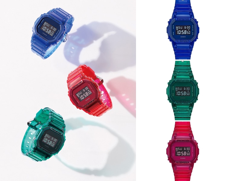 G-SHOCKから半透明樹脂に色を付けたカラーリングが特徴のNewモデル「Color Skeleton Series」が10月発売 (Gショック ジーショック)