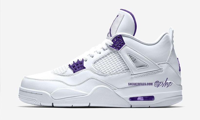 2020年4月発売予定！ナイキ エア ジョーダン 4 レトロ “ホワイト/コートパープル” (NIKE AIR JORDAN 4 RETRO “White/Court Purple”) [CT8527-115]