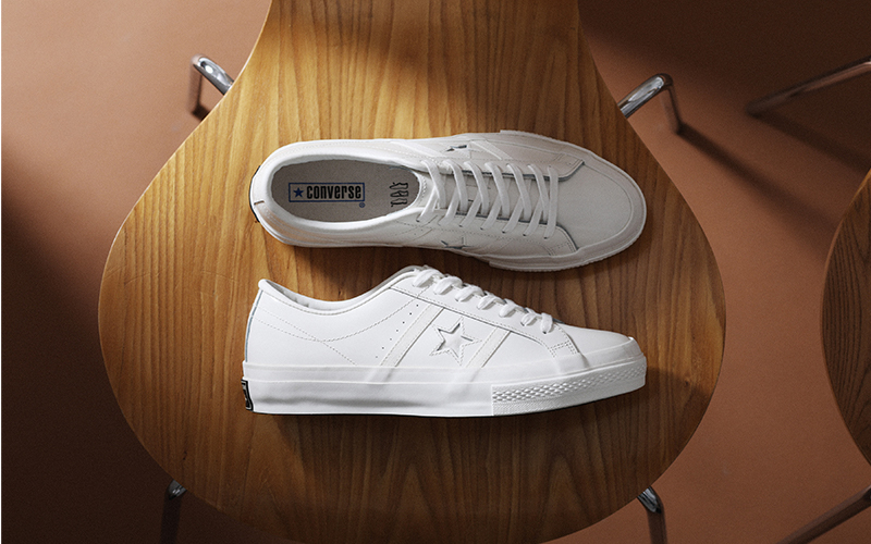 White atelier BY CONVERSE/CONVERSE TOKYOにてSTAR&BARS VTG LEATHER限定カラーが10/15発売 (コンバース スター＆バーズ)