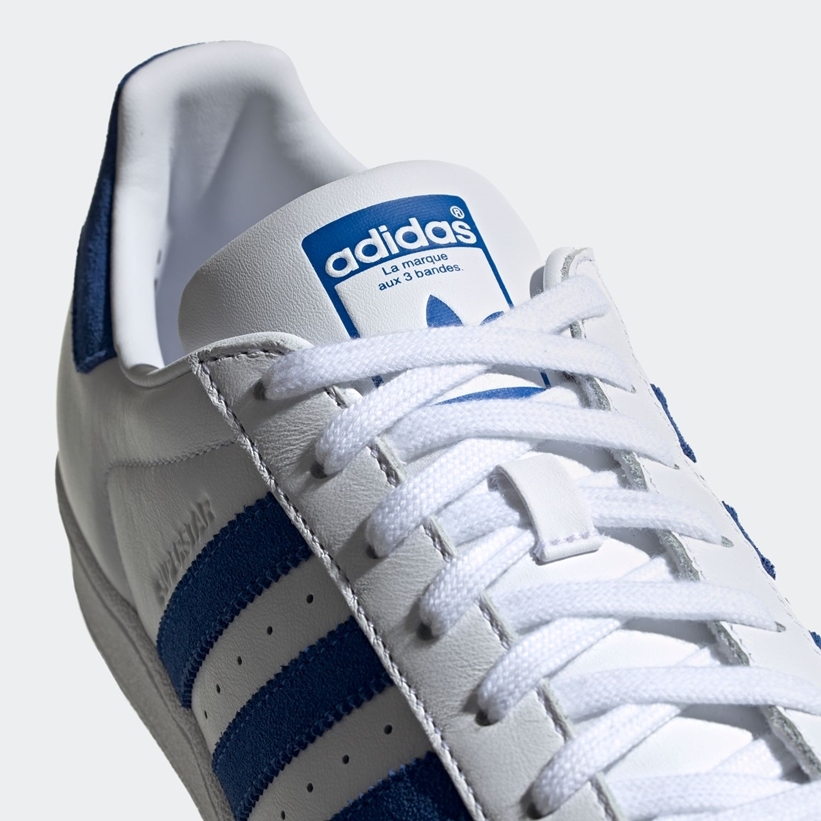 adidas superstar 1 white collegiate royal