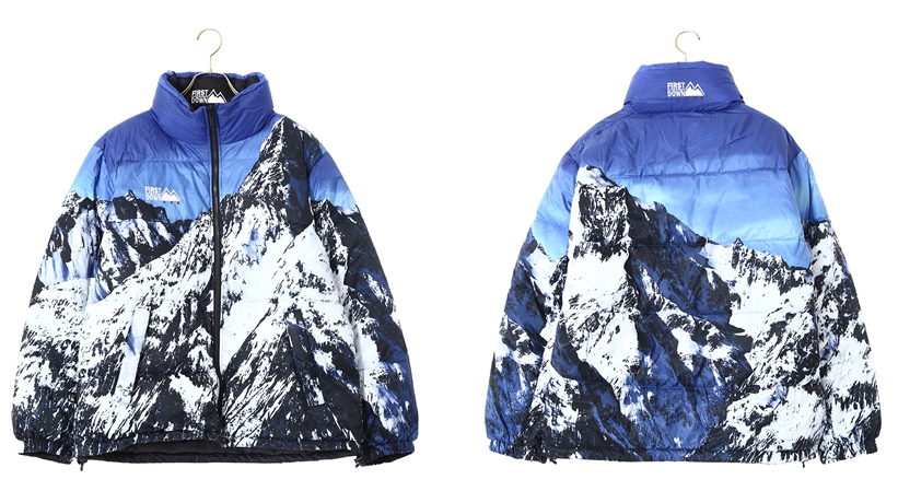 FIRST DOWN POLY REVERSIBLE DOWN JACKET “Mouontain” (ファーストダウン ポリ リバーシブル ダウンジャケット “マウンテン”)