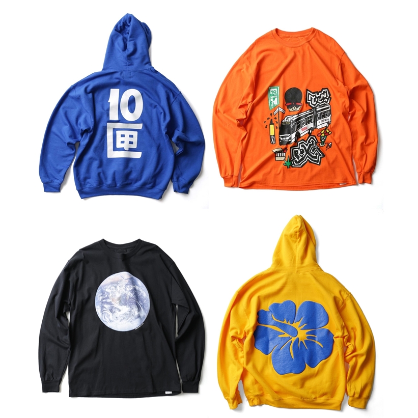 TENBOX 2019 F/W からLS TEE/HOODIE 全4型が発売 (テンボックス)