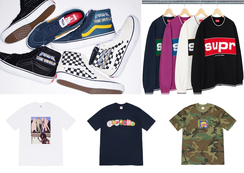 国内 10/12発売！SUPREME × VANS 2019 F/W “SK8-HI PRO” (シュプリーム バンズ) & FALL TEE & 2019 F/W レギュラーアイテム一覧！