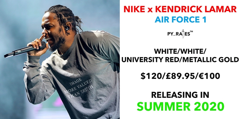 【リーク】2020年夏発売予定！ケンドリック・ラマー × ナイキ エア フォース 1 (KENDRICK LAMAR NIKE AIR FORCE 1)